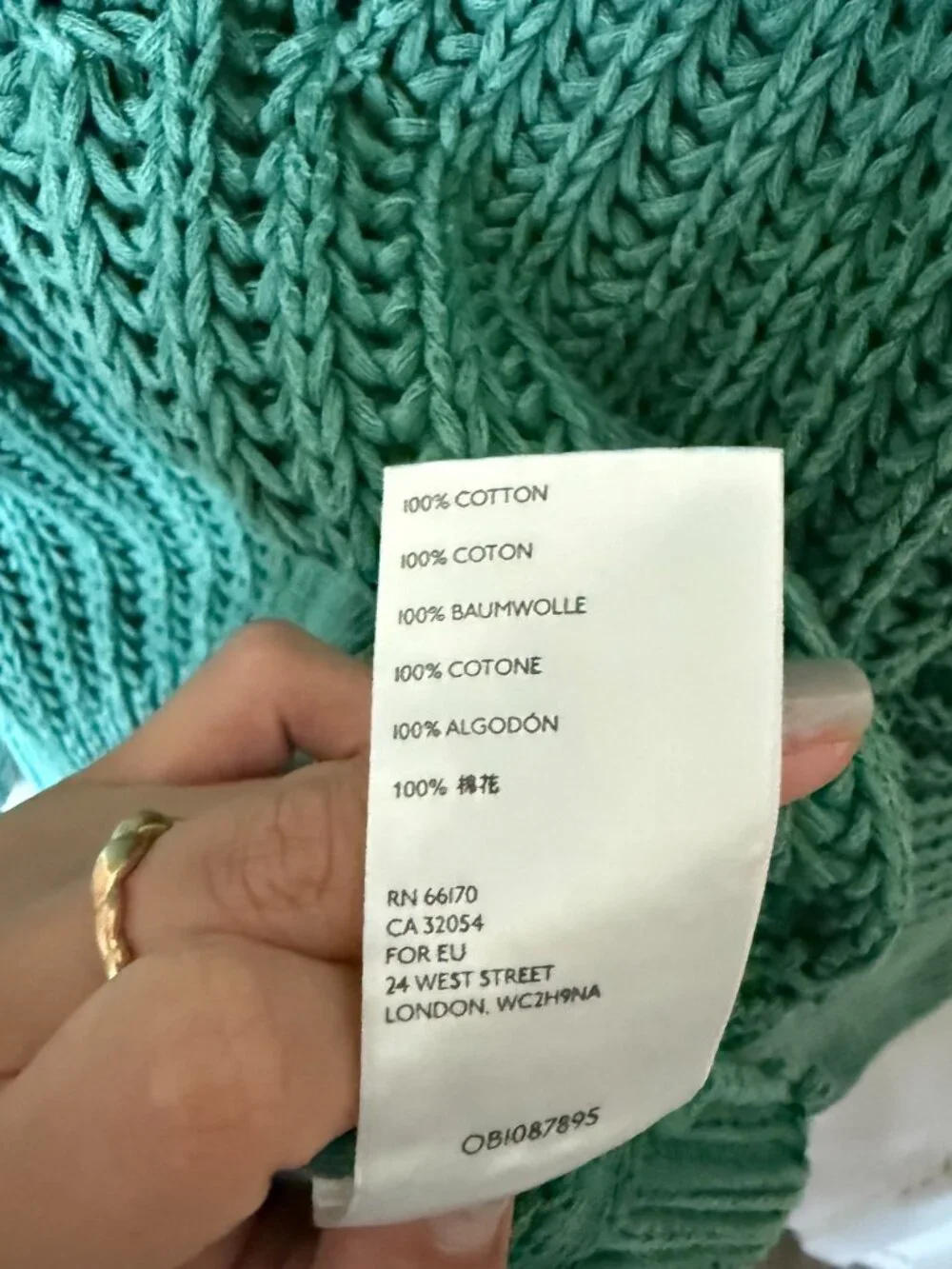 Free People Sweetheart Botany Green Chunky Knit Mock Neck Oversized Sweater L